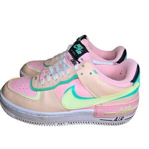 Nike Air Force 1 Shadow Arctic Volt Punch Pink Womens Size 8 EU 39 Retro 80s